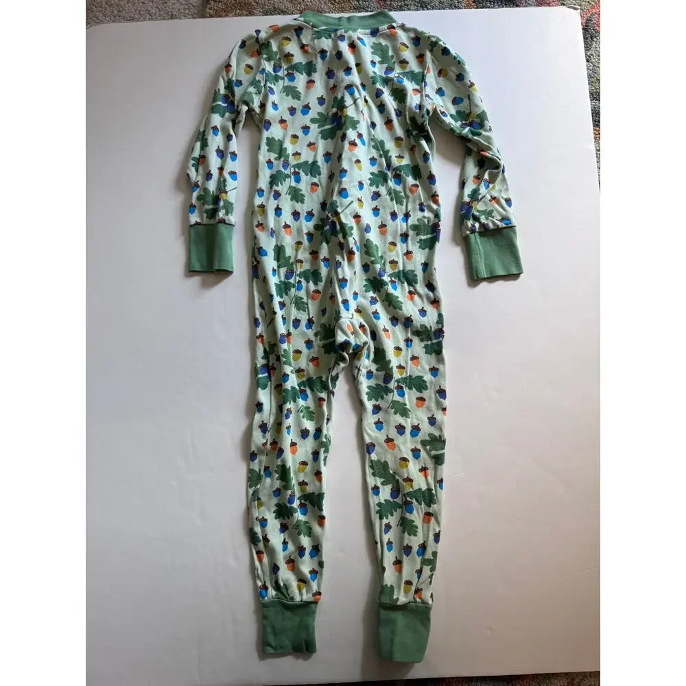 DUNS organic acorn zipper pajamas